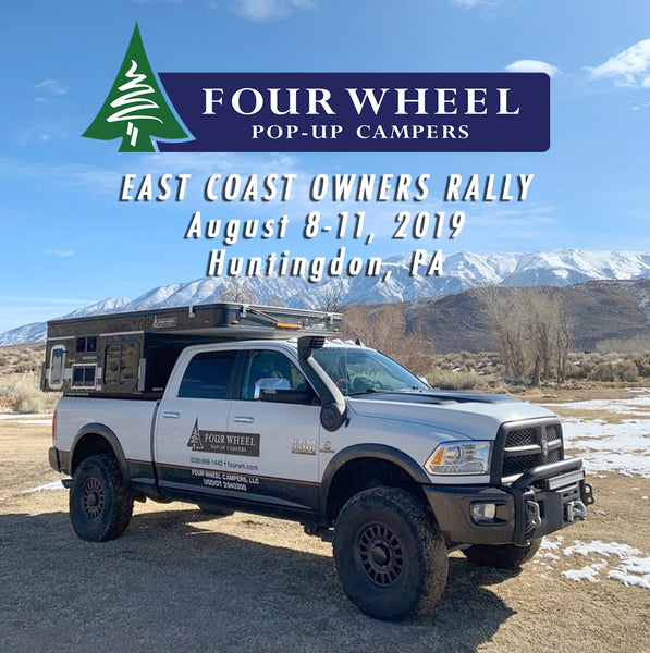 MAOF 2019 Sponsor and East Coast Owner's Rally: Four Wheel Pop-Up Campers