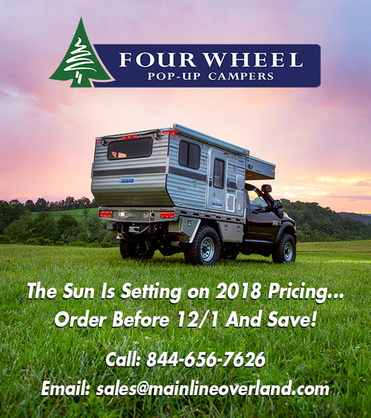 Four Wheel Campers Price Increase - 12/1/18