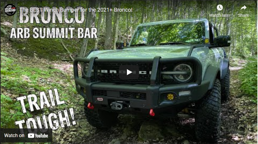 The BEST Winch Bumper for the 2021+ Bronco!