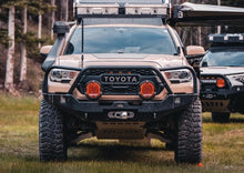 Load image into Gallery viewer, Backwoods Adventure Mods Toyota Tacoma 2016+ Hi-Lite Overland Front Bumper - Bull Bar
