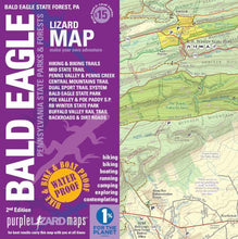 Load image into Gallery viewer, Purple Lizard Bald Eagle State Forest Lizard Map
