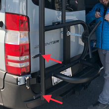 Load image into Gallery viewer, Owl Van Engineering 2006-2018 Sprinter Ladder + Tire Carrier - Aluminum
