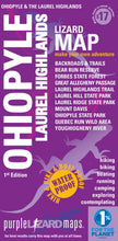 Load image into Gallery viewer, Purple Lizard Ohiopyle-Laurel Highlands Lizard Map
