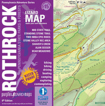 Load image into Gallery viewer, Purple Lizard Rothrock State Forest Lizard Map
