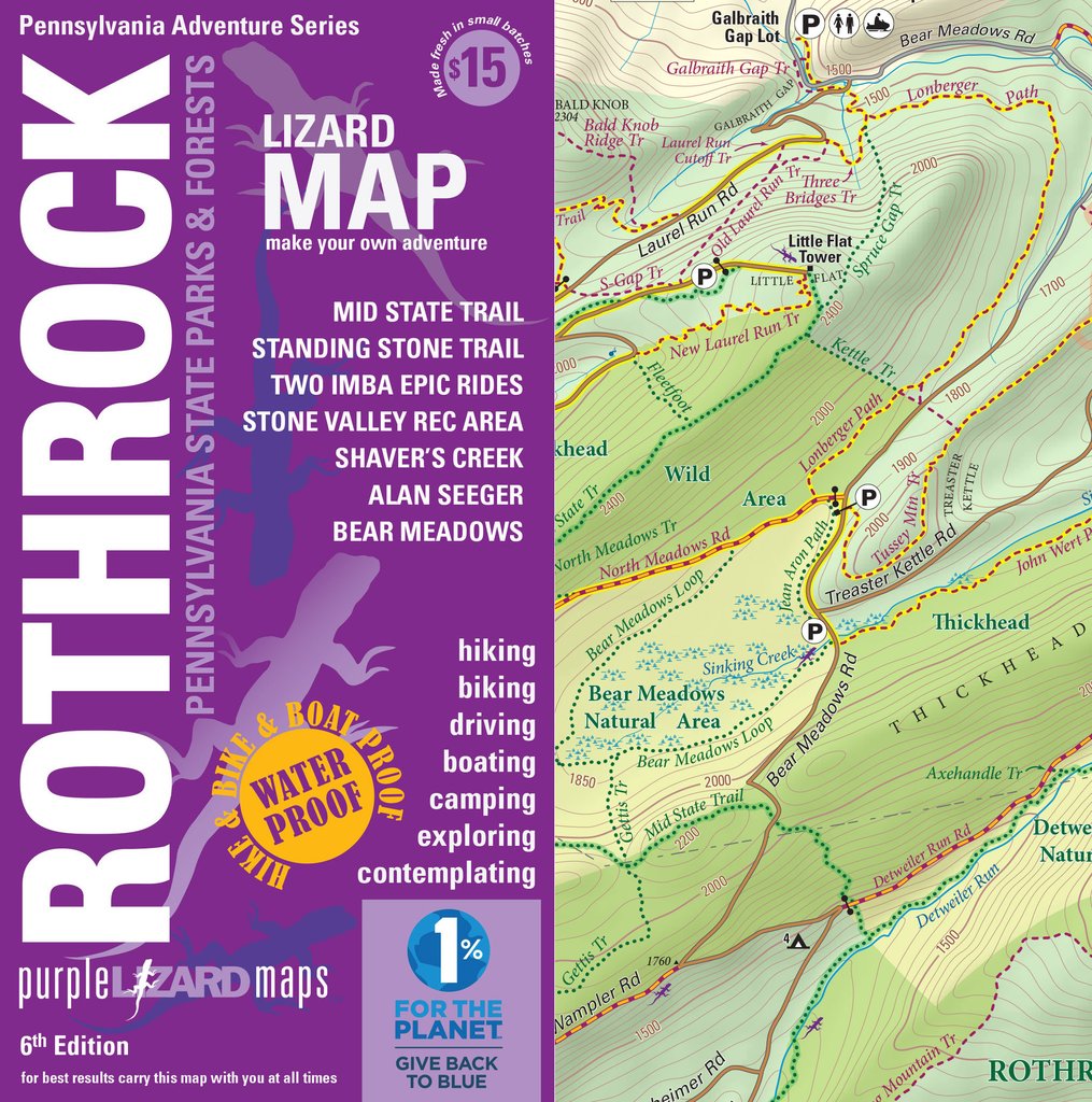 Purple Lizard Rothrock State Forest Lizard Map